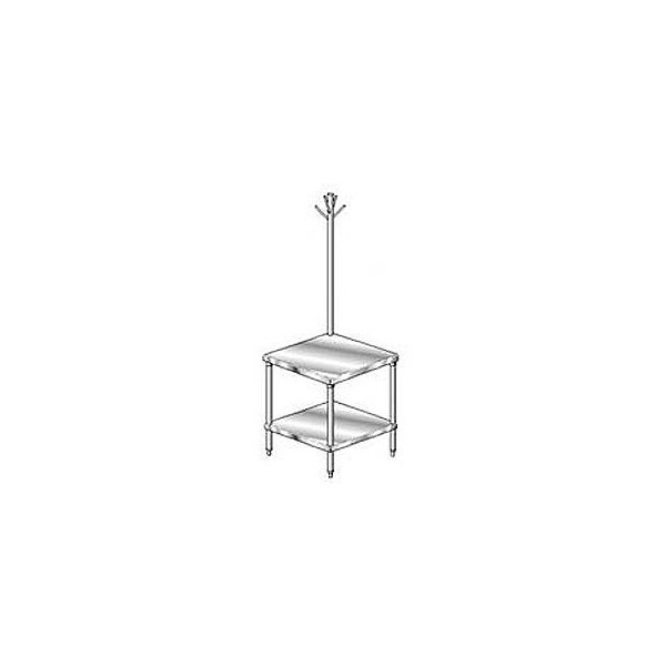 Aero Manufacturing Mixer Stand W/ Galv Shelf, 14 Ga 304 Stainless Steel Top, 24"W x 30"D 2MGRU-3024 - main